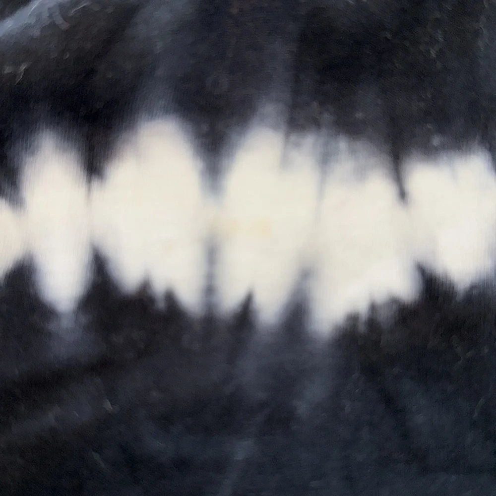 Black and White Tie-Dye Top - DOG